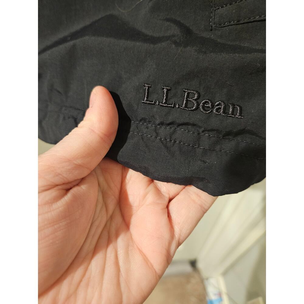 LL Bean Reversible Fleece Lined Coat Women Sze XL Regular 0XV65 Black Ski Jacket - Picture 2 of 8
